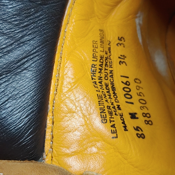 8.5 Men's Wheat Nubuck Timberland Boots - Picture 9 of 12